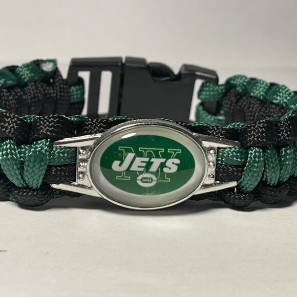 New York Jets NFL Paracord Bracelet NEW - Picture 1 of 2